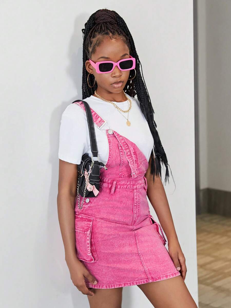 SHEIN TEEN GIRL Y2K-Style Overalls