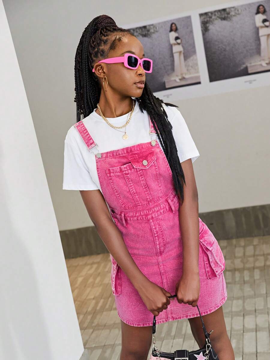 SHEIN TEEN GIRL Y2K-Style Overalls