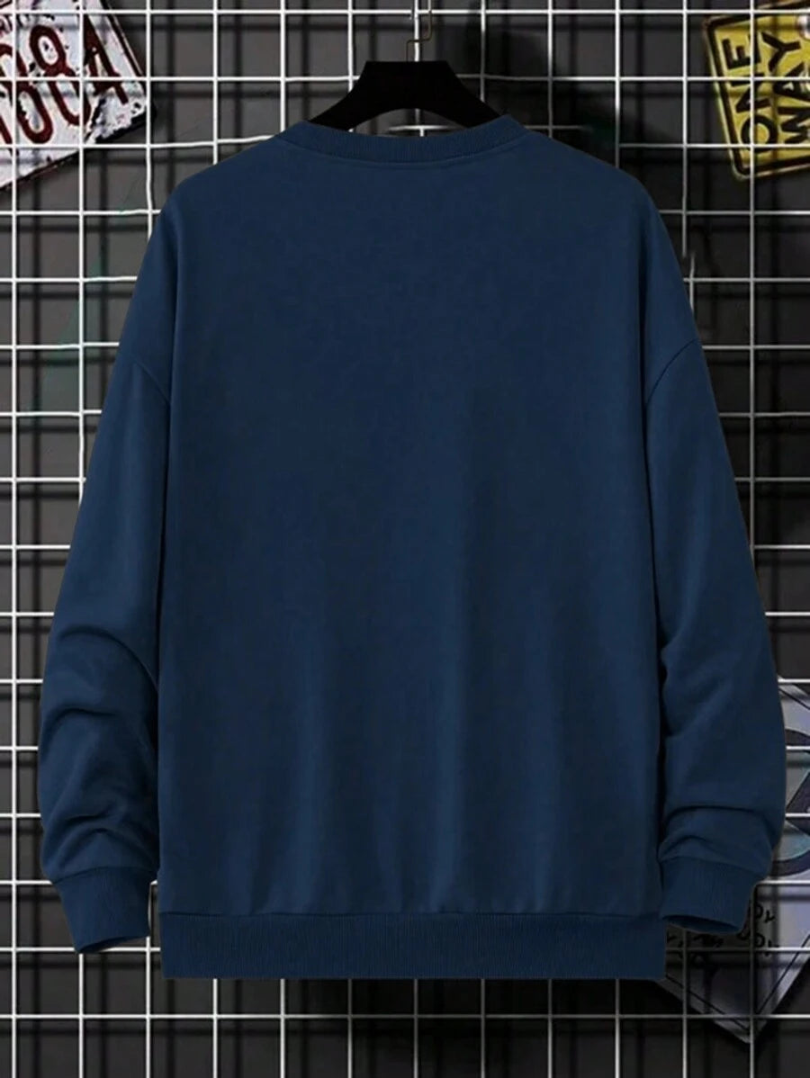 Men’s Paris Badge Print Crew Neck Sweatshirt