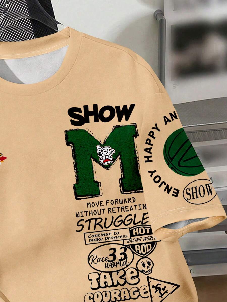 SHEIN Teen Boy Casual Simple T-Shirt