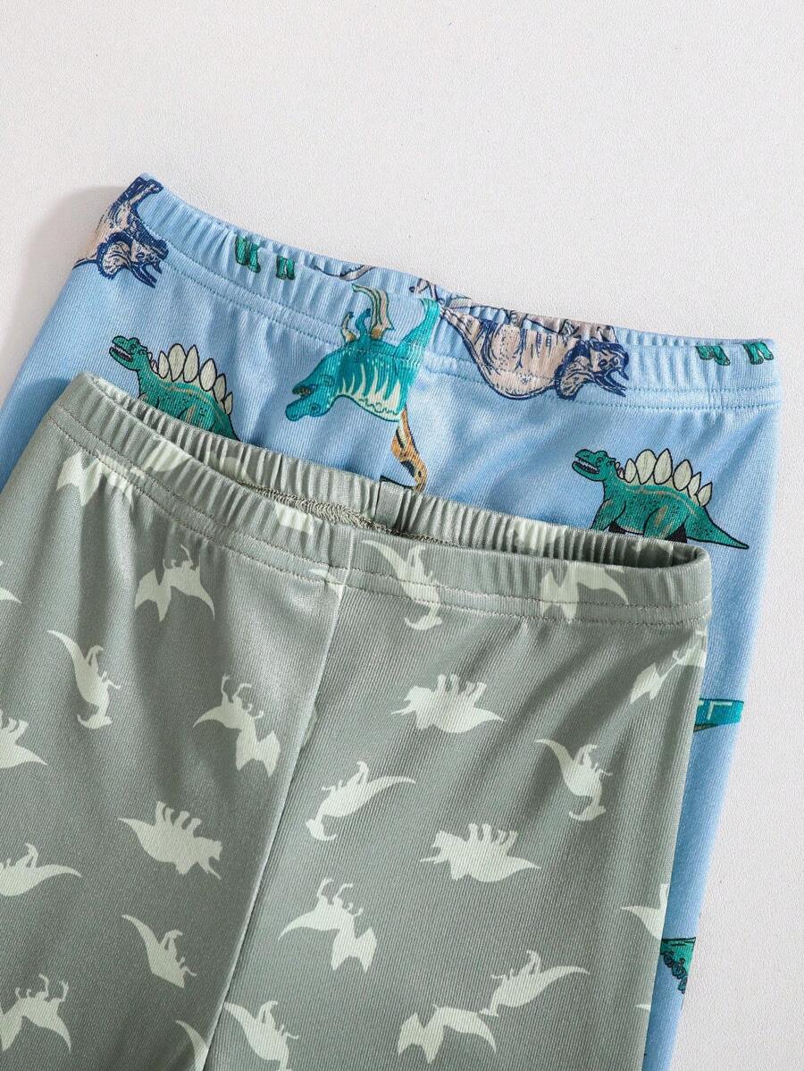 Boys Dinosaur Pajama Set – Short Sleeve & Snug Pants