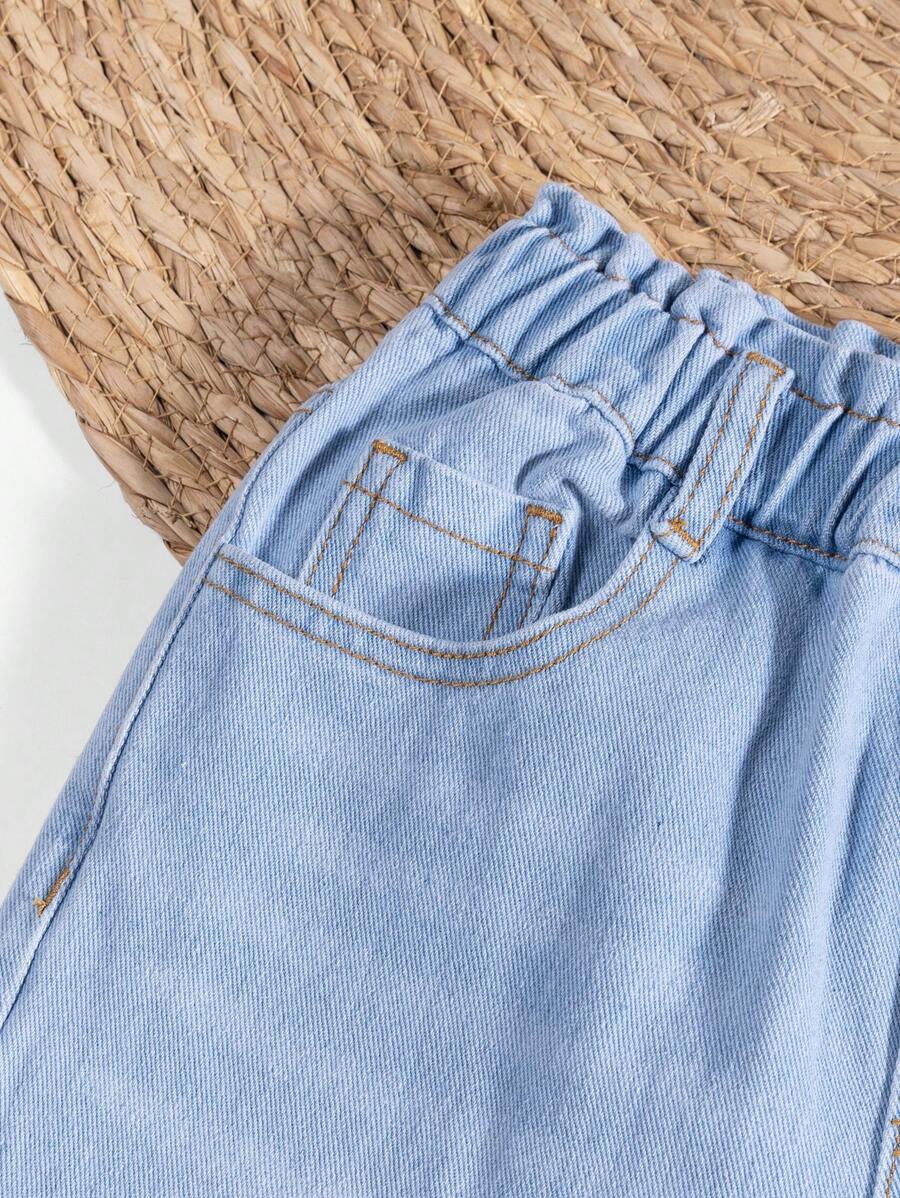 Tween Girls Blue Casual Flare Leg Jeans