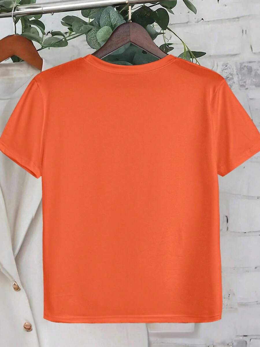 Plus Size Casual LIMITED Edition Graphic T-Shirt – Hot Diamond Pattern Round Neck Top