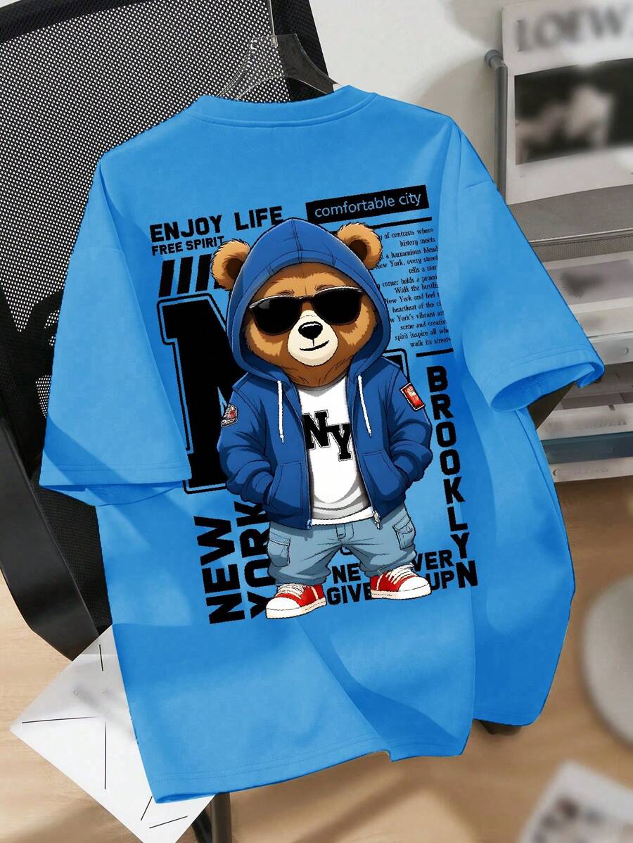 SHEIN Tween Boys Casual Minimalist T-Shirt