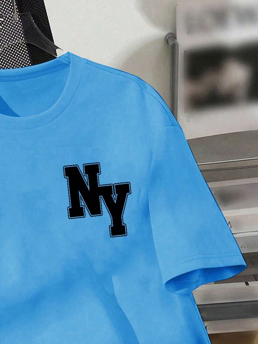 SHEIN Tween Boys Casual Minimalist T-Shirt