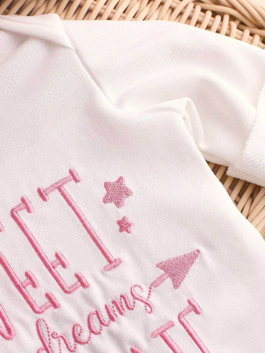 2pcs Baby Girl Jumpsuit & Bow Hat Set – 0–3M