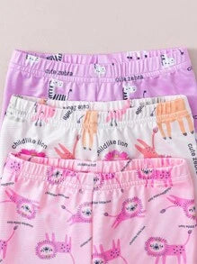 3pcs Baby Animal Print Set – Short Sleeve & Shorts