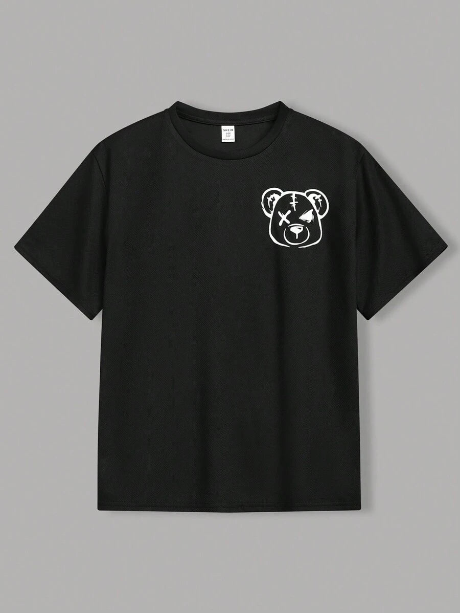 SHEIN 3pcs/Set Tween Boys' Bear Pattern T-Shirt