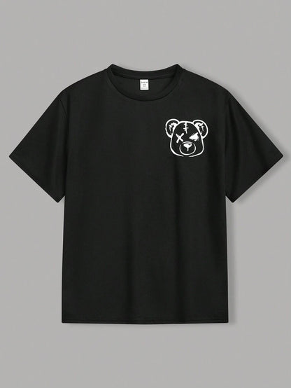 SHEIN 3pcs/Set Tween Boys' Bear Pattern T-Shirt