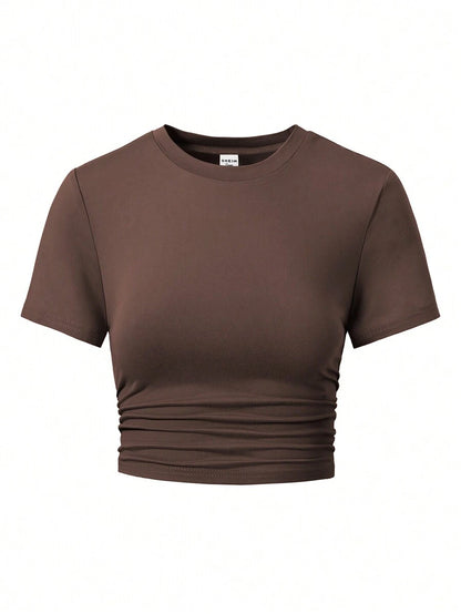 SHEIN Teen Girl Summer Casual Cropped T-Shirt