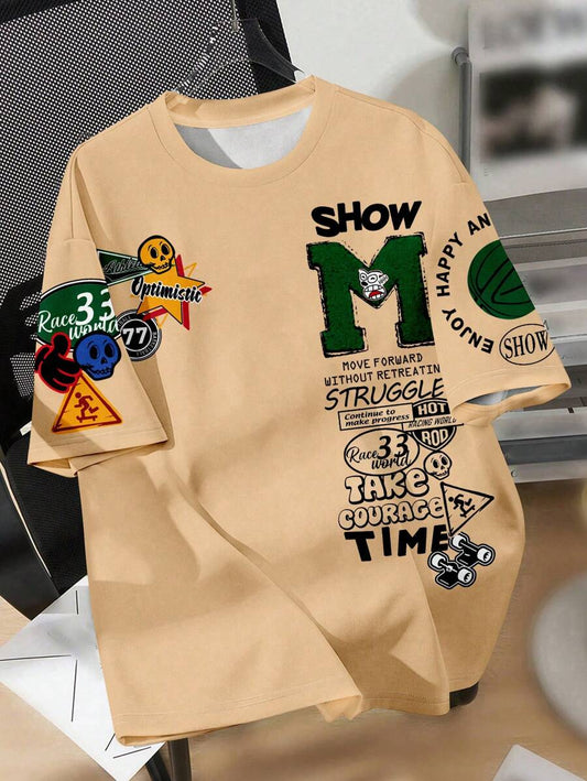 SHEIN Teen Boy Casual Simple T-Shirt