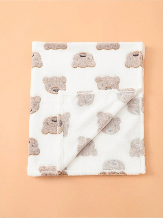 Fluffy Coral Fleece Baby Blanket – Soft & Cozy