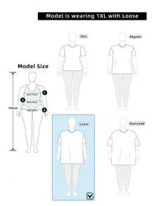 Rovax Plus Size Women’s Round Neck Short Sleeve T-Shirt – Casual Summer Fashion