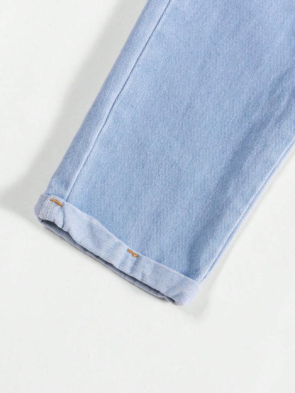 Tween Girls Blue Casual Flare Leg Jeans