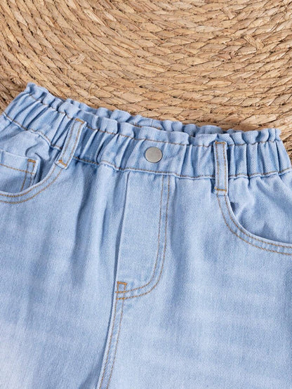 Tween Girls Blue Casual Flare Leg Jeans