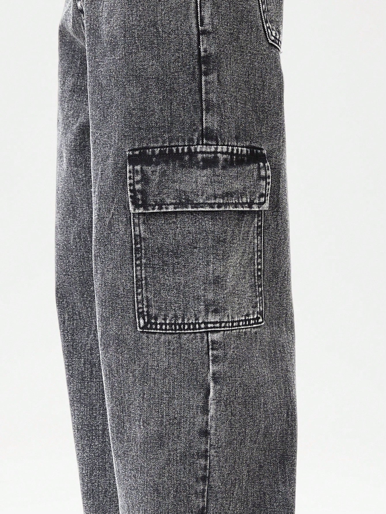 Teen Boys' Solid Color Cargo Jeans