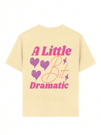 Tween Girls Funny Print Casual Summer T-Shirt