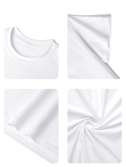 Girls & Teens Casual White Print T-Shirt