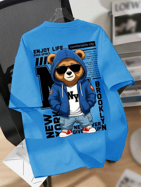SHEIN Tween Boys Casual Minimalist T-Shirt