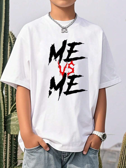 Boys & Teens' Casual Graphic Print T-Shirt