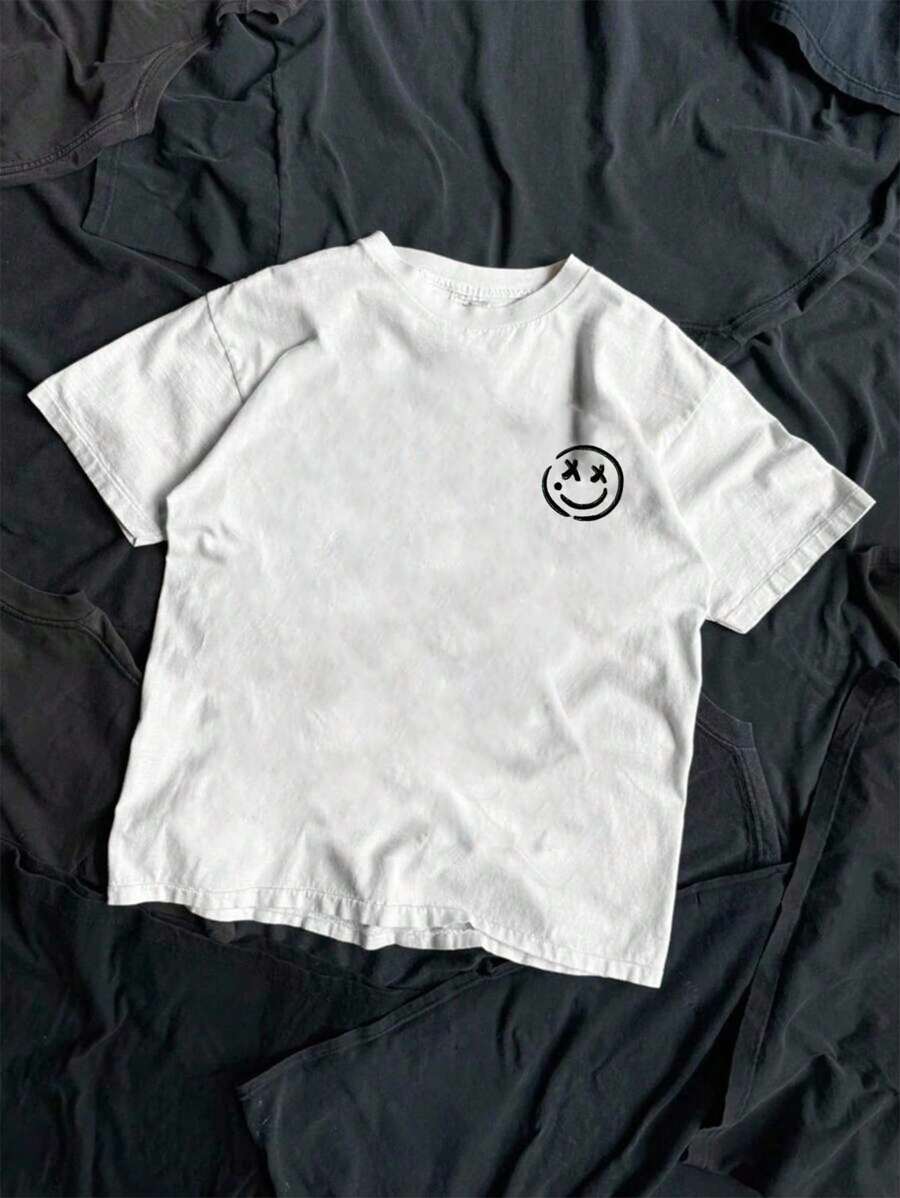 SHEIN Tween Boys' Casual Crew Neck T-Shirt