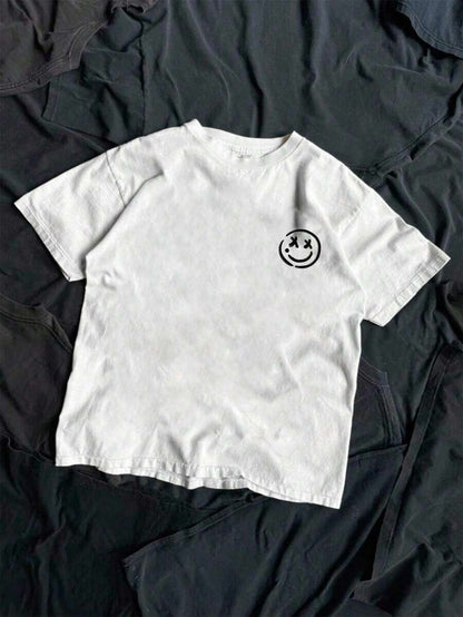 SHEIN Tween Boys' Casual Crew Neck T-Shirt