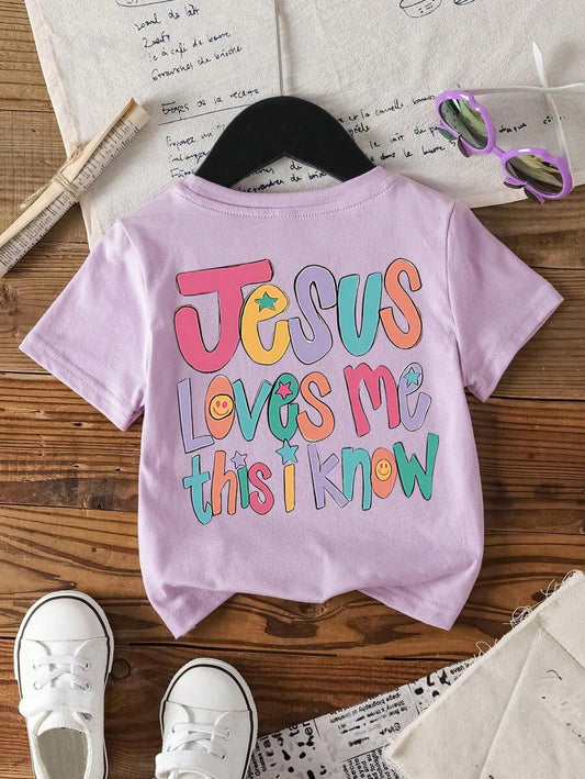 Teen Girls’ Slogan Print Graphic T-Shirt