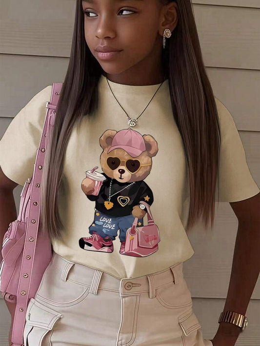 A Casual Printed T-Shirt For Girls And Boys