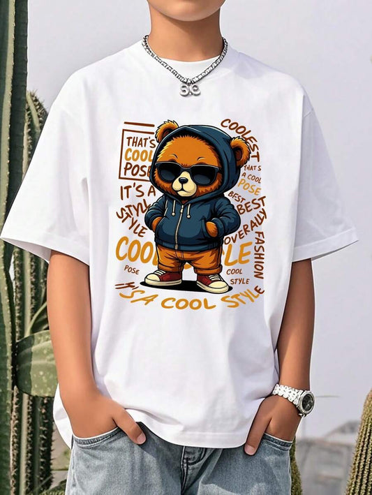 Boys & Teens Casual Graphic Print T-Shirt